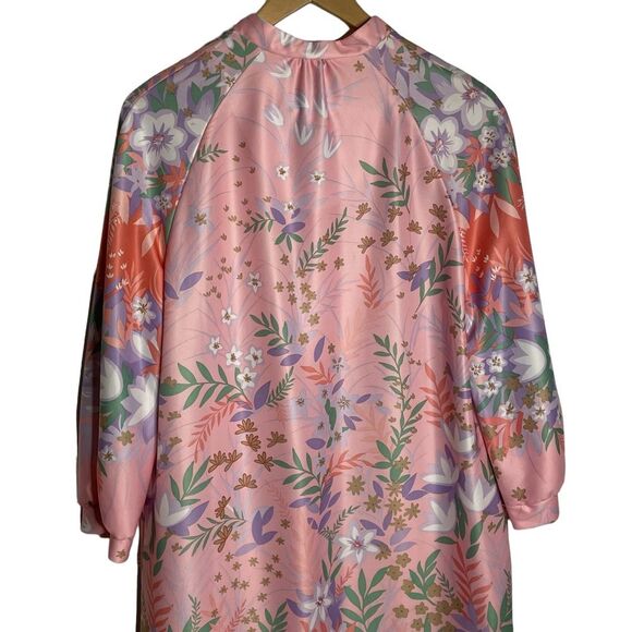 I Appel Women's Vintage Long Zipper Robe Housecoat Union Label Size Medium - Picture 4 of 10